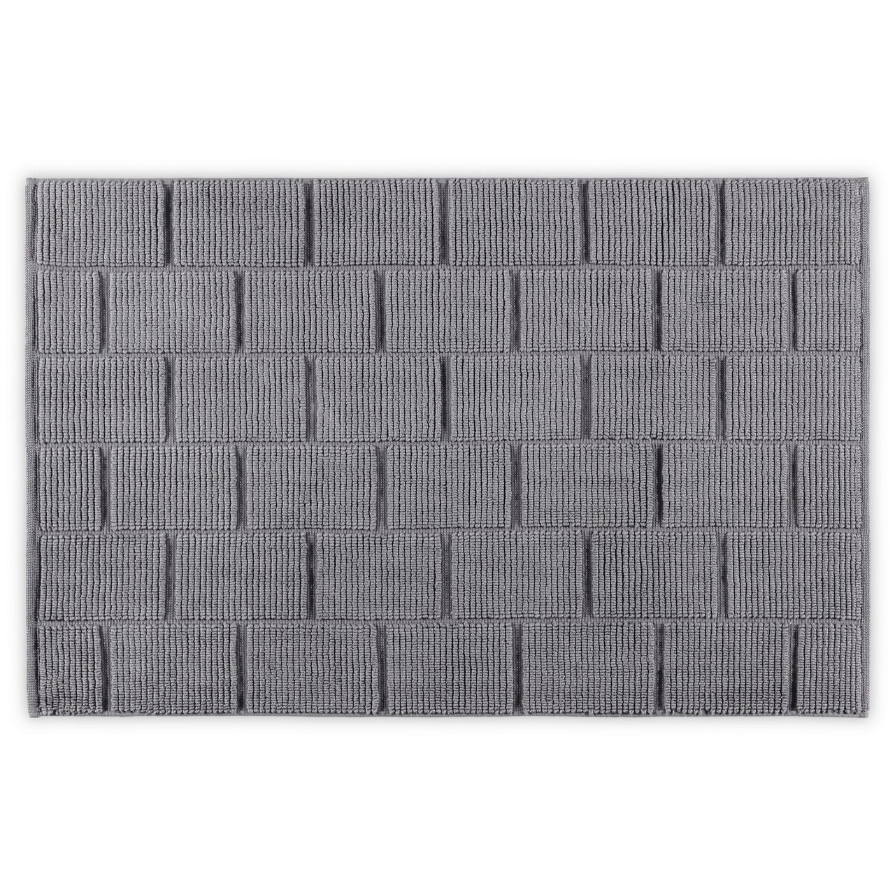 Covoras de baie, L'essentiel Maison, Tile, 50x80 cm, Gri - imagine 3